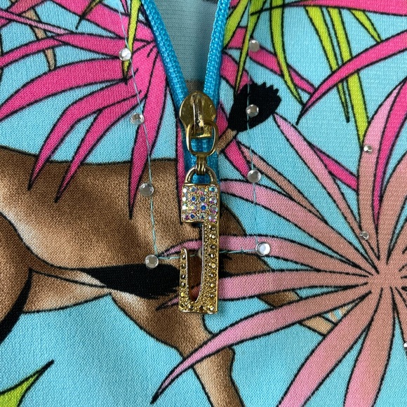 Jackets Galore John Farrah 1/4 Zip Lightweight Pullover Jungle Animals Women’s M - Picture 13 of 16